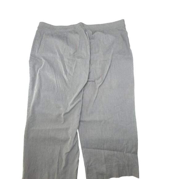 Coldwater Creek Womens Striped Cropped Pants Size 16 Blue & White JJ3907 - Picture 10 of 11